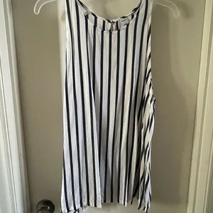 Striped sleeveless top